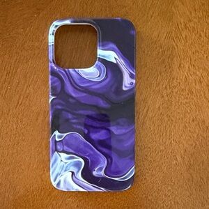 Purple Marble Phone Case for: IPHONE 13 pro
